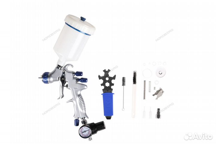 Краскопульт lvmp с верхним баком, сопло 1,3 мм