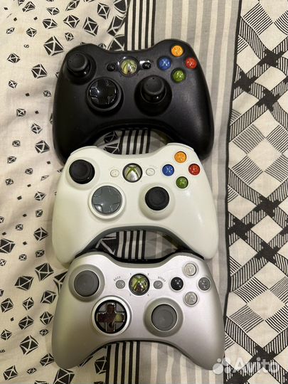 Джойстики Оригинал XBox 360 (чёрный,белый,серебро)