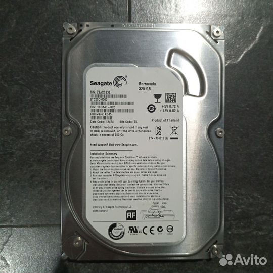 Жесткий диск Seagate Barracuda 320Гб