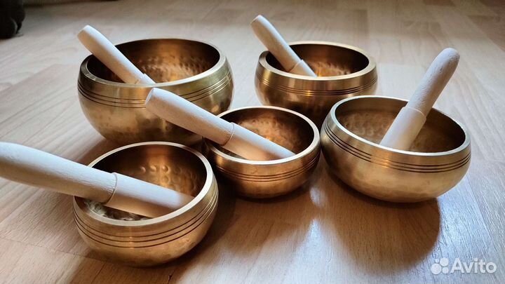 Поющие чаши, набор 5 штук