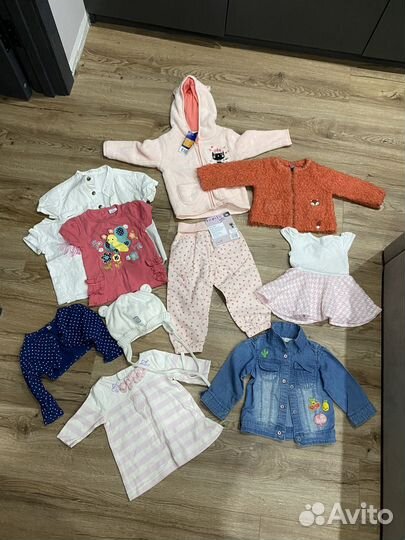 Детские вещи пакетом на девочку 68 74