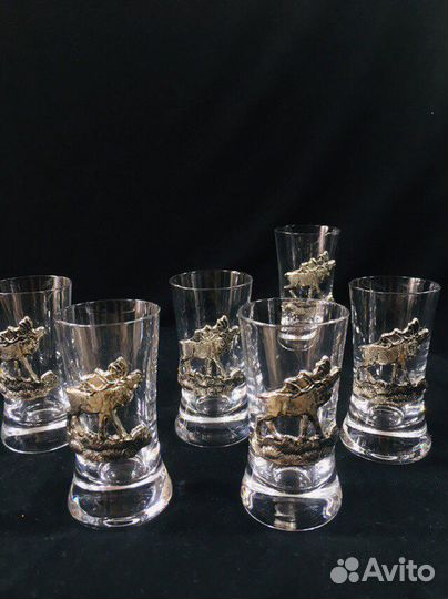 Набор для водки из олова 