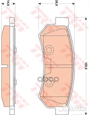 Колодки тормозные дисковые зад GDB4178 TRW