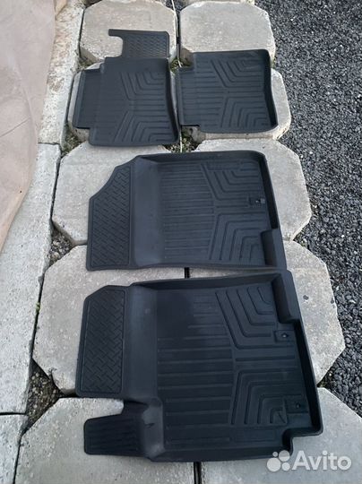 Комплект резиновых ковриков Hyundai Solaris седан