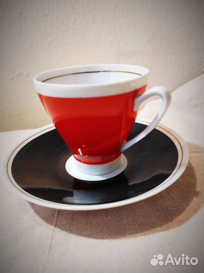 Кофейный сервиз,фарфор, ГДР, Freiberger Porzellan