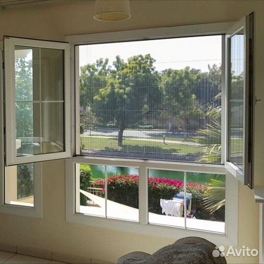 Складная москитная сетка плиссе