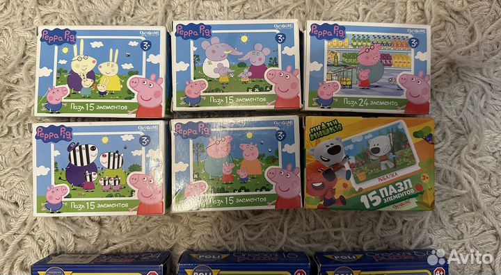 Пазлы для малышей пакетом