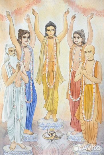 Панча Таттва акварель 20х30 см