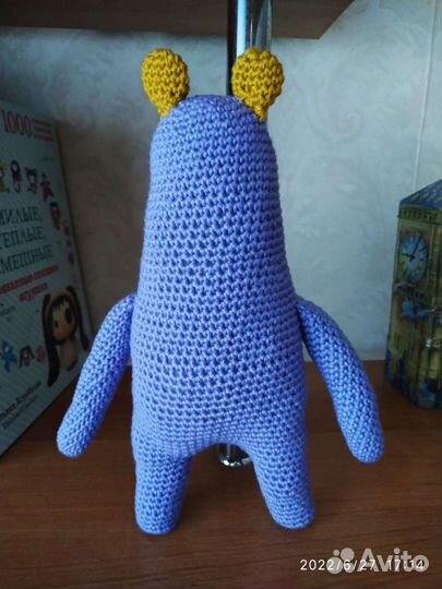 Забавные зверята Бегемотик игрушка амигуруми