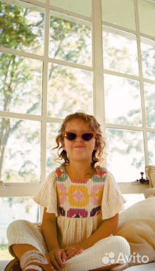 Новое платье из рельефной ткани Zara kids, 104