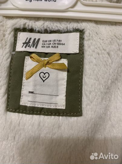 Парка HM на девочку, 128 размер