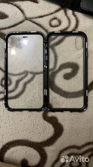 Защитный чехол из стёкла для iPhone XR на магнитах