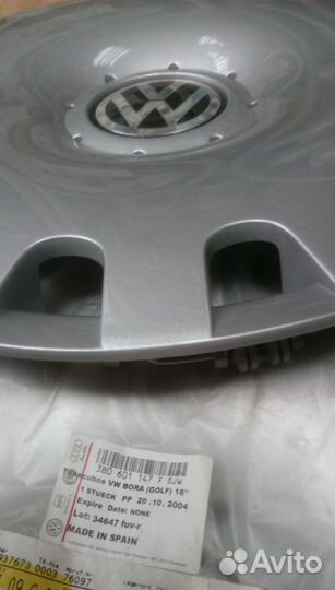 Колпак колесного диска R16 VW Оригинал