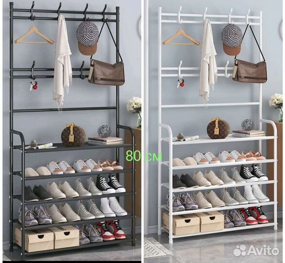 Вешалка в прихожую напольная обувница 80 см