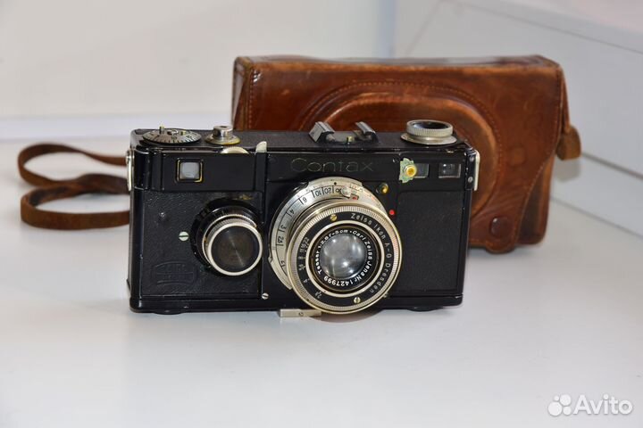 Contax I черный 1932 г. немецкий фотоаппарат