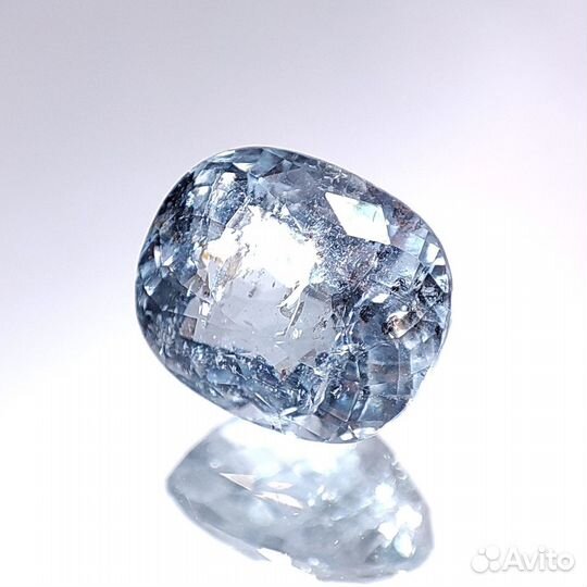 3.72 ct. Аквамарин, кушон. Бразилия. + сертификат