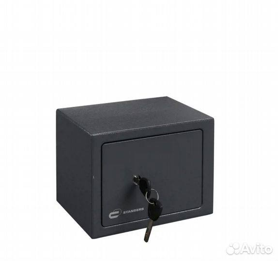 Сейф 4 л ключевой замок 20x15x15 см сталь