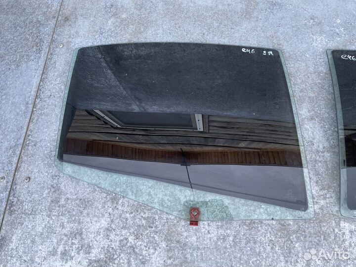 Стекло двери заднее правое для BMW E46