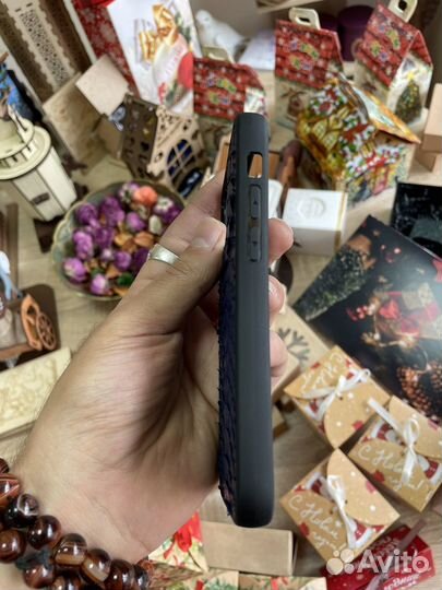 Кожаный чехол на iPhone 12 mini из кожи питона