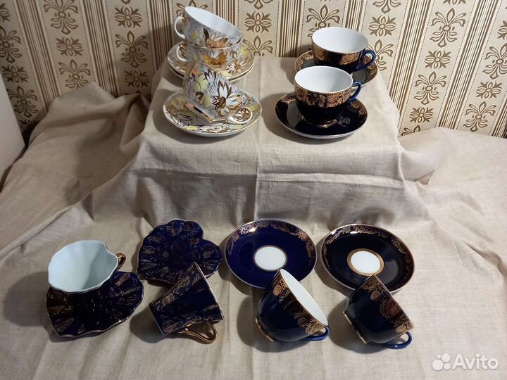 Чайные пары и блюдца. лфз