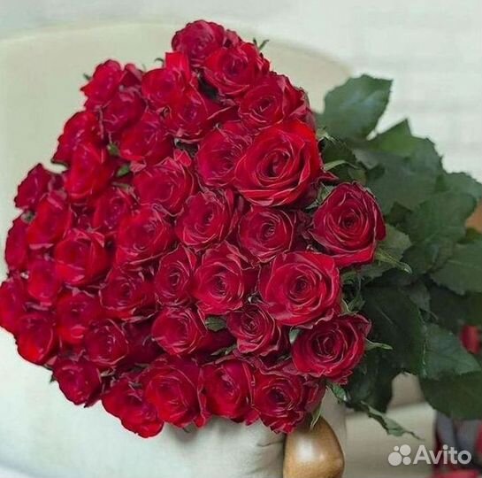 Розы высокие Доставка цветов