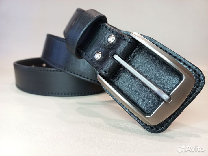 Мужской ремень из натуральной кожи ручной работы