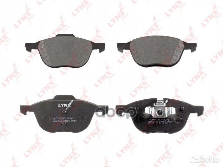 Колодки передние lynxauto BD-3001 ford focus 2