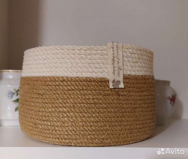 Корзина из шнура