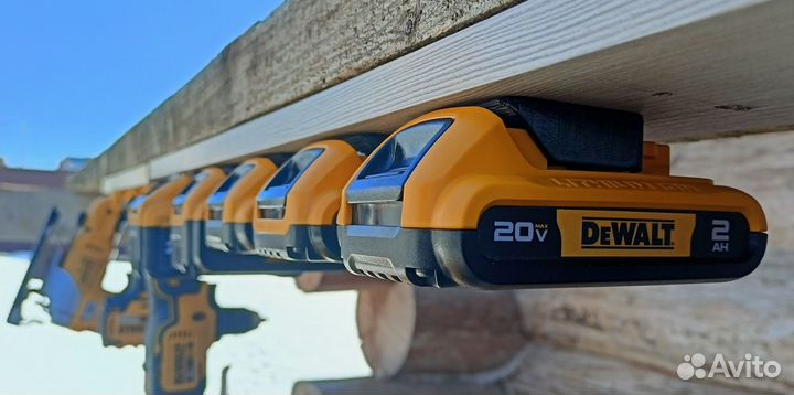 Dewalt держатели для акб и инструмента 6 шт