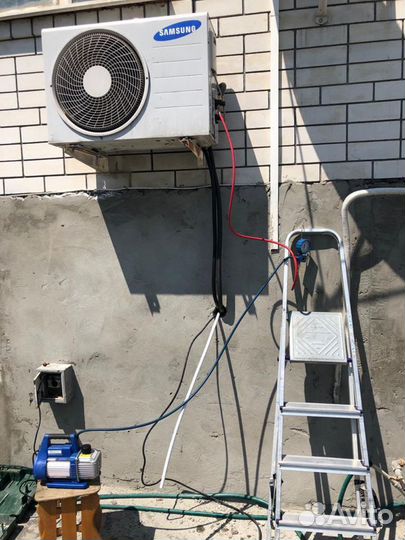 Чистка сплит систем, монтаж, запрака, ремонт