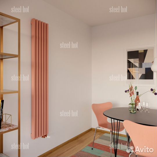 Вертикальный дизайн радиатор Steel V от производит