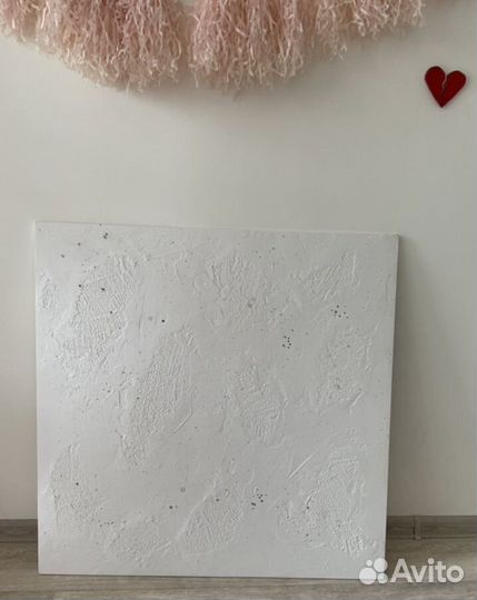 Фотофон белый дерево 80х80