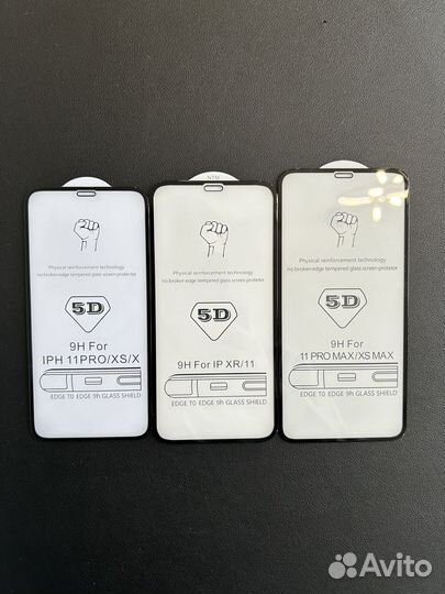 Защитное стекло для iPhone 11 / 12 / 13 и других