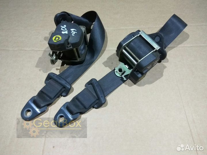 Ремень безопасности задний левый и правый Пежо 206