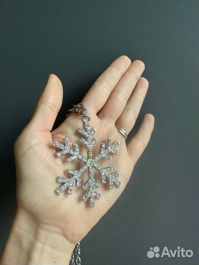 Кулон подвеска Снежинка