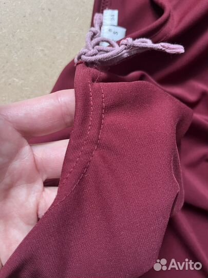 Платье винтаж 90х бордовое