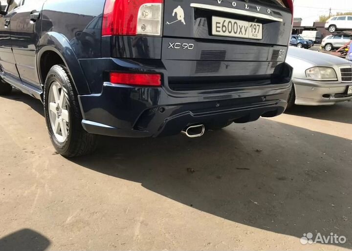 Накладка на задний бампер maxton Volvo XC90