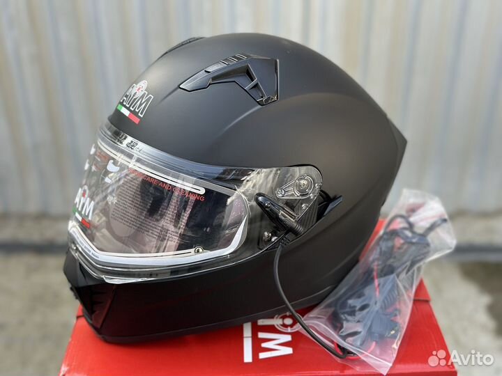 Снегоходный шлем AIM с электроподогревом