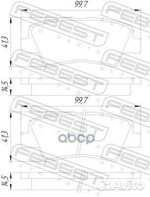 Колодки тормозные hyundai tucson 04- зад. 1201S