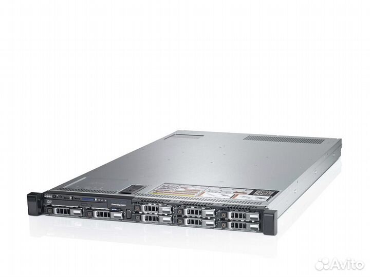Сервер dell R620 2xE5-2690 v2 6x16GB 2x750W