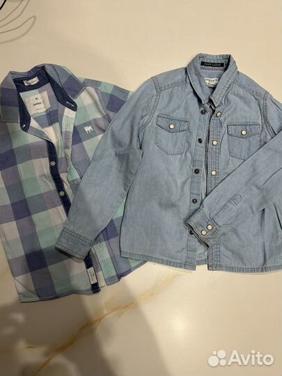 Рубашки на мальчика 4-5 лет 2 шт