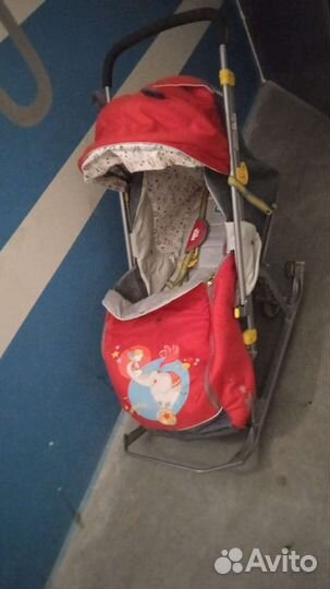 Коляска санки