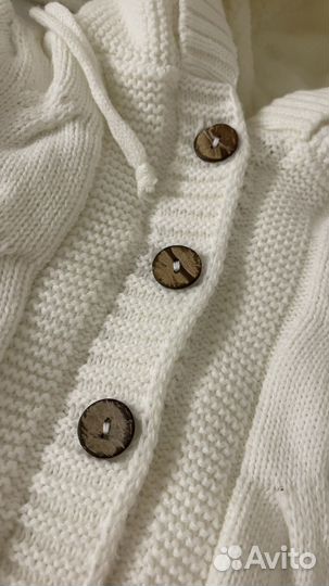 Вязаный комплект для новорожденного