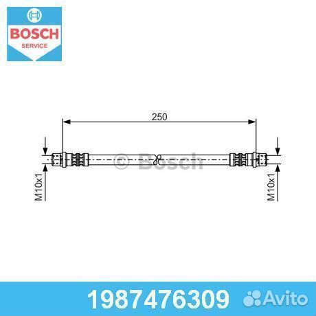 Тормозной шланг 1987476309 bosch