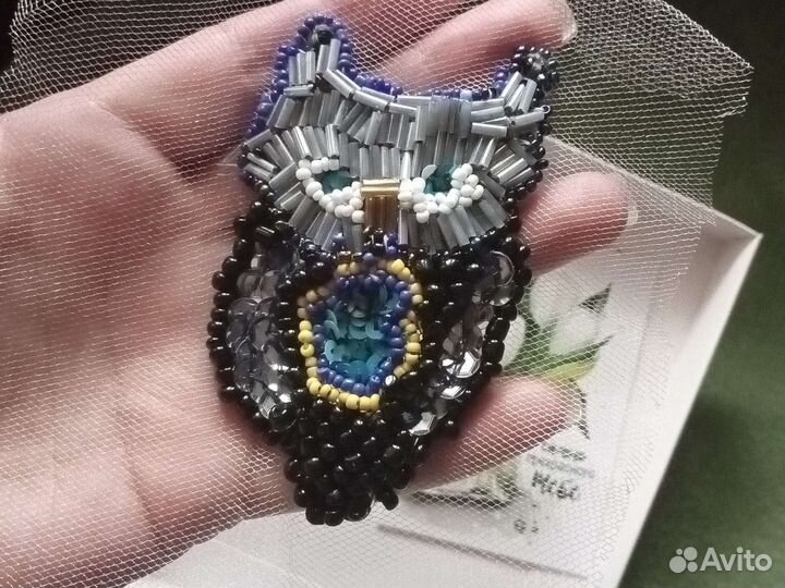 Сова из бисера