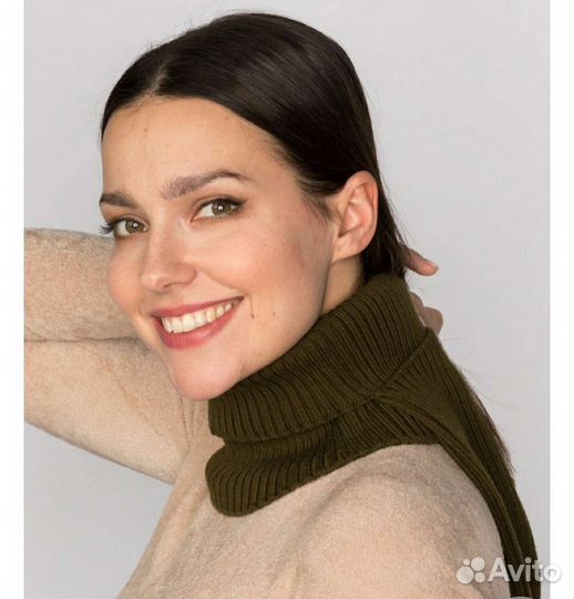 Балаклава вязаная, женская, зимняя