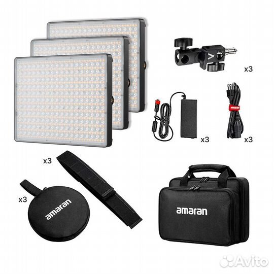 Видеосвет Aputure Amaran P60c rgbww kit 3шт