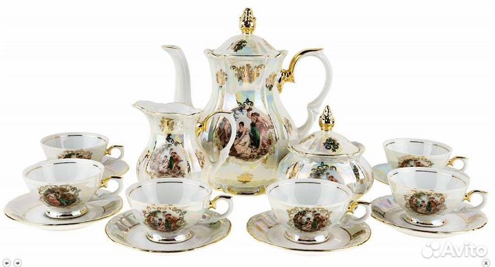 Кофейный сервиз Мадонна Кахла фарфор гдр