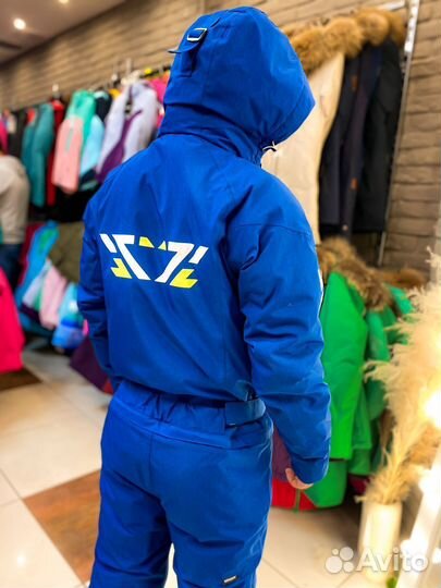 Комбинезон горнолыжный\сноубордический синий