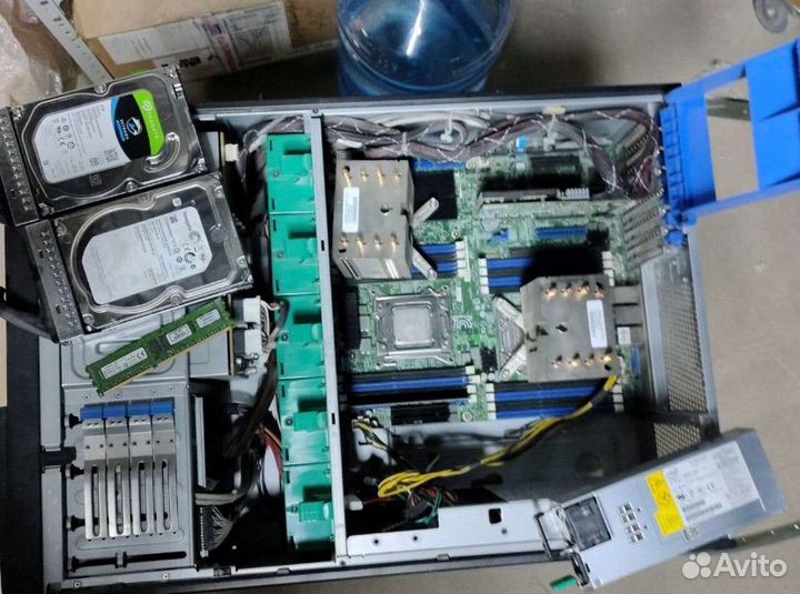 Сервер на xeon e5-2620 v.2, 8gb, x7 1tb, 750w
